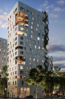 STRASBOURG appartement T2 de 40,8 m² au 6e étage