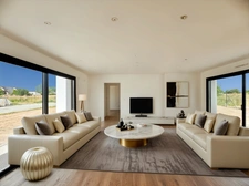 BRAIN SUR L'AUTHION : Belle maison contemporaine d'architecte avec vie de plain-pied, 4 chambres, garage et jardin. 