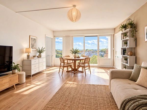 ANGERS Louis Gain – TRIANGLE D’OR – T4 de 93 M² – 3 CHAMBRES – 8E ÉTAGE – 2 BALCONS et cave 