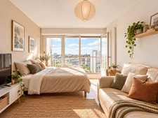 ANGERS Louis Gain – TRIANGLE D’OR – T4 de 93 M² – 3 CHAMBRES – 8E ÉTAGE – 2 BALCONS et cave 