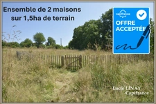 Ensemble de 2 maisons sur 1,5ha de terrain attenant autour de la propriété