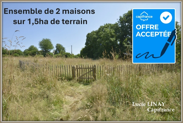 Ensemble de 2 maisons sur 1,5ha de terrain attenant autour de la propriété