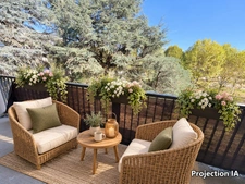 Appartement en excellent état à vendre 3/4 pièces MEYZIEU (69), au calme, avec vue dégagée sur la nature, proche de tout.