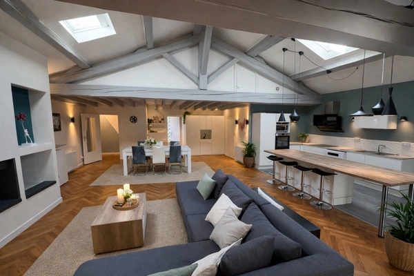 Appartement de caractère à vendre au cœur de Jonage (69) - Esprit loft 160m²