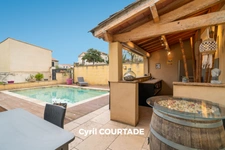 Beauvoisin, Dpt Gard (30), Stone house of 236m² with outbuilding and swimming pool - Garden of 247m²