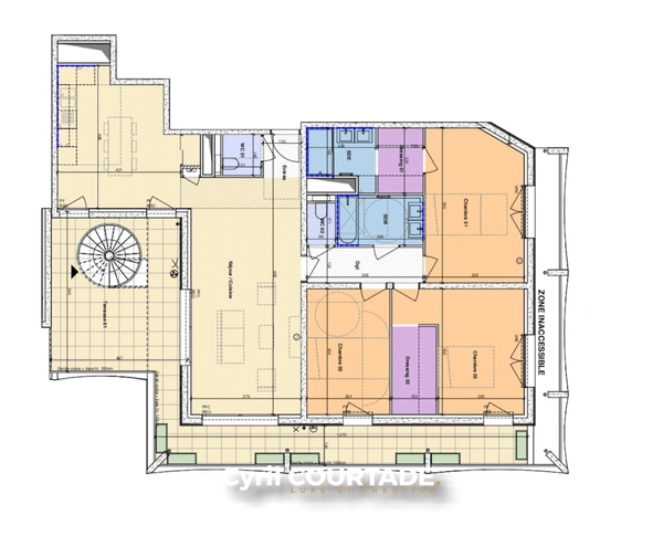 Montpellier, Dpt Hérault (34), Exceptionnel T4 de 120,81 m² en dernier étage – Terrasse & Solarium 118,47 m²