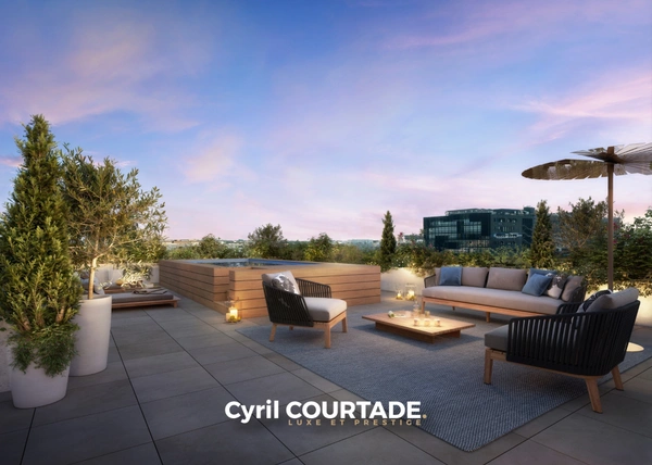 Montpellier, Dpt Hérault (34), Exceptionnel T4 de 120,81 m² en dernier étage – Terrasse & Solarium 118,47 m²