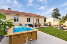 Maison à vendre 4 pièces MANTES LA JOLIE (78)Maison plein pied 65m²-2 chambres-garage-piscine-terrain 486m²