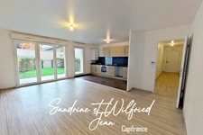  ROUEN (76) Rive Gauche - Résidence standing de 2013 - F3 +1 parking couvert - Rez-de-jardin