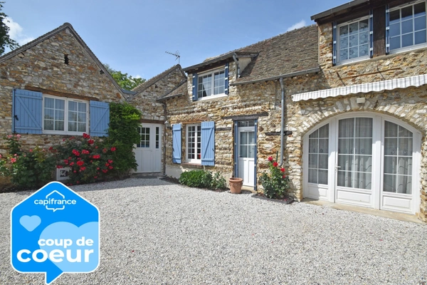 BRÉVAL 78980 - Propriété de caractère rénovée avec deux habitations indépendantes
