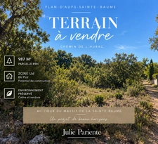 Terrain à vendre 987 M2 PLAN D'AUPS SAINTE BAUME (83)