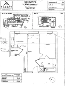 Appartement à vendre 2 pièces DOUAI (59)