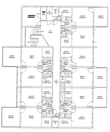 Vosges Department (88), BAINS-LES-BAINS - Building with 9 two-room apartments with balconies / Land of approximately 1000 m²