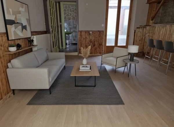 Dpt Vosges (88), à vendre MONTHUREUX-SUR-SAÔNE - MAISON duplex P4 avec VERANDA et JARDINET