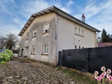 Immeuble axe NANCY / EPINAL -  MAISON de 2 APPARTEMENTS avec GARAGES / TERRAIN de 476 m2