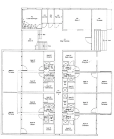 Vosges Department (88), BAINS-LES-BAINS - Building with 9 two-room apartments with balconies / Land of approximately 1000 m²