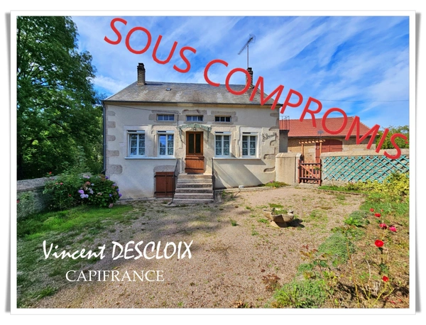 Maison à vendre 3 pièces SAINT BRISSON (58) terrain clos 2175m²