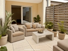 2-room apartment in Deauville - south-facing terrace of 20 m² - private garage - beach within walking distance