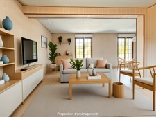 Cambremer centre – Maison familiale de 136 m² avec terrasse panoramique, vie de plain-pied et double garage