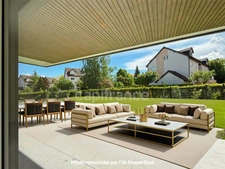 Appartement à vendre 5 pièces DIVONNE LES BAINS (01) - 108m2 - terrasse, jardin clos, cave, 1 garage fermé.
