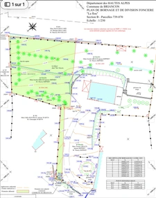 Briançon Fontenil, terrain à bâtir de 898 m² avec accès et étude de sol G1