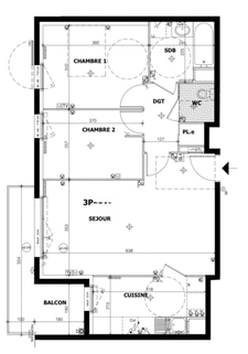Appartement F3 de 66 m² avec grand balcon et parking sécurisé à Créteil, proche du RER D et du métro ligne 8