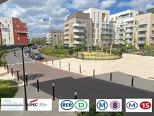 Limite Maisons Alfort ROOFTOP toit terrasse Appartement F3 de 67 m² avec 2 terrasses 27 et 18 m2 et parking sécurisé à Créteil, proche du RER D et du métro ligne 8