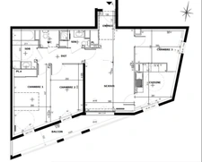 Limite Maisons-Alfort appartement 4 pièces 83 m2 balcon 9.81 m2 , proche du RER D et du futur métro ligne 15 du Grand Paris