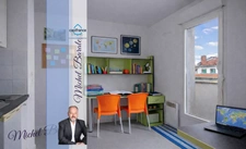 LYON 8ᵉ – Résidence étudiante Arts Berthelot T2 meublé avec balcon et parking – Investissement LMNP sécurisé