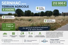 Terrain à vendre  SERNHAC (30)