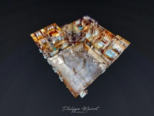 House for sale with two independent apartments and a modular professional workshop