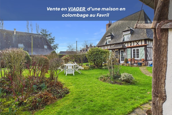 Maison viager à vendre occupé 4 pièces proche de THIBERVILLE (27)