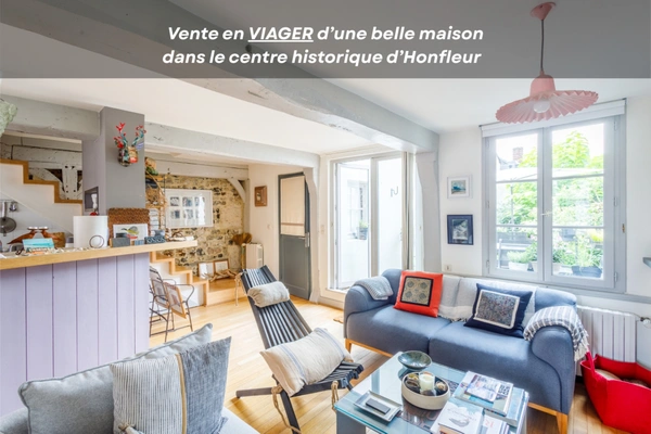 Honfleur – Quartier Sainte-Catherine – Vente en viager d’un ensemble de charme avec jardin et terrasse