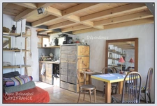  For sale LAMONTJOIE P4 stone village house to renovate, with converted outbuilding