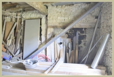  For sale LAMONTJOIE P4 stone village house to renovate, with converted outbuilding
