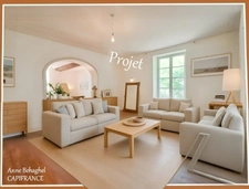 LAMONTJOIE- Centre village - Maison en pierre 140 m2 avec garage,dépendances et grand jardin