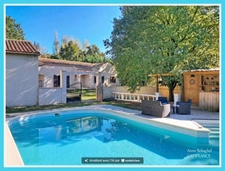SAINTE COLOMBE EN BRUILHOIS: Maison 160 m2, 5 chambres, piscine, garage, jardin 3617 m2