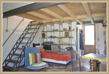  For sale LAMONTJOIE P4 stone village house to renovate, with converted outbuilding