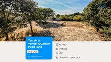 Terrain, quartier le Petit paris, Les Sables d'Olonne !