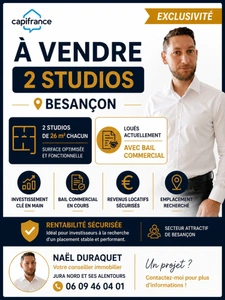 lot de 2 studios à vendre 