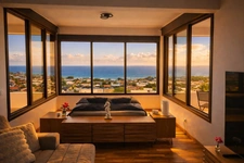 A VENDRE - PROPRIÉTÉ CONFIDENTIELLE – VILLA CONTEMPORAINE – VUE MER ABSOLUE – PRESTATIONS SIGNATURE - SAINT FRANCOIS