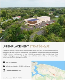 EN EXCLUSIVITE - A LOUER – LOCAUX COMMERCIAUX & PROFESSIONNELS – LE MOULE (QUARTIER PORTLAND)