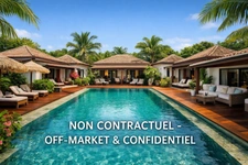 EN EXCLUSIVITE - PROPRIETE CONFIDENTIELLE A 100M DE LA PLAGE - 6 SUITES – PISCINE A DEBORDEMENT – POTENTIEL UNIQUE - SAINT FRANCOIS