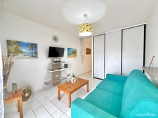 EN EXCLUSIVITE - A VENDRE STUDIO RÉNOVÉ AVEC TERRASSE, PARKING PRIVÉ ET PLAGES À PIED - LE MOULE