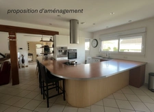 Maison à vendre 9 pièces plain pied-CHATEAU LANDON (77)-accès Paris en train 1h15