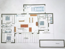 Terrain constructible  de 839,00 m² MAGALAS (34) avec villa plain pied  4 faces