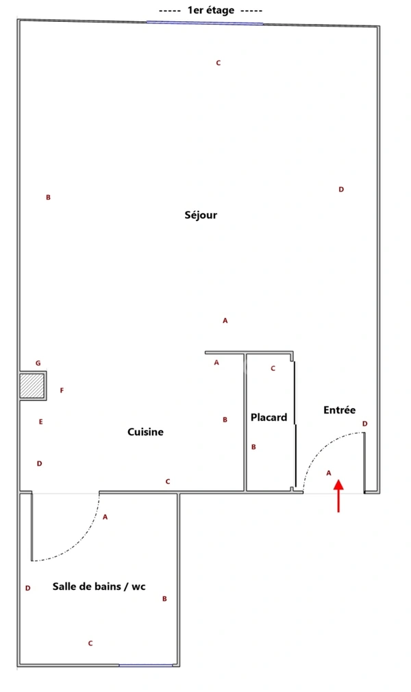Paris 4e – Marais / Place des Vosges – Studio 28 m² – HSP 2,93 m