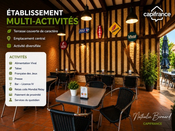 BAR TABAC PRESSE FDJ AVEC TERRASSE COUVERTE - Lot et Garonne (47)