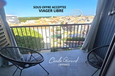 VIAGER LIBRE – CAP D’AGDE (34) CENTRE PORT– T2, BALCON AVEC VUE DÉGAGÉE JUSQU’AU PORT ET LA MER