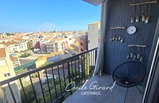 VIAGER LIBRE – CAP D’AGDE (34)– T2, BALCON AVEC VUE DÉGAGÉE JUSQU’AU PORT ET LA MER